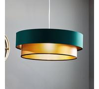 Maco Design Lámpara colgante Dorina, verde/oro Ø 60cm