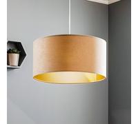 Maco Design Lámpara colgante Salina, beige/dorado Ø 50 cm