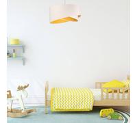 Maco Design Lámpara colgante Vivien, bicolor, blanco/naranja