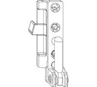 Maco Rodamiento de esquina múltiple DT130 para ventanas de madera a la derecha, aire plegado, 4 mm, solapa de 15 mm, capacidad de carga de 130 kg, acero galvanizado, color plateado