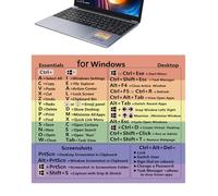 MaćÖs - Pegatinas para atajos de teclado, pegatinas para teclado, pegatinas de clave para ordenador portátil - Äpple Windowś Photøshop Shortcuт Keys PVC Printed Lamination Knowledge Film 1 hoja