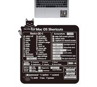 MaćÖs - Pegatinas para atajos de teclado, pegatinas para teclado, pegatinas de clave para ordenador portátil - Äpple Windowś Photøshop Shortcuт Keys PVC Printed Lamination Knowledge Film 1 hoja