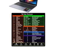 MaćÖs Shortcuts Sticker - Keyboard Shortcuts | Shortcuт Key Stickers for Notebook - Äpple Windowś Photøshop Shortcuт Keys PVC Printed Lamination Knowledge Film 1 Sheet