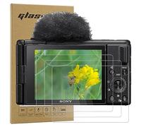 Macolink Protector de pantalla para Sony ZV-1 ZV-1M2 ZV-1F ZV-E10 FX3 FX30B, película de vidrio templado para Sony DSC-RX100M3/4/5/6/7 (3 unidades)