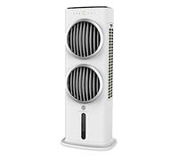 MACOM Enjoy & Relax 988 Power Double Wind Potentissimo Enfriador evaporativo con Doble Ventilador, Plástico Acero Inoxidable, Color Blanco, Flusso d’Aria: 28,6 m3/Minuto