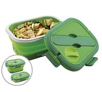 Macom Just Kitchen 865 Space Lunch to Go Hornillo eléctrico plegable Salvaspazio, 35 W, Verde/Blanco