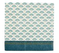 MACOSA U6SEI461_x2 - Servilletas de papel (40 unidades, 33 x 33 cm, desechables, 33 x 33 cm), diseño verde, blanco y dorado