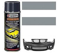 MACOTA Spray de pintura acrílica duecolor gris oscuro mate para parachoques, bandas laterales, rejuvenecimiento de plástico y goma, profesional, 400 ml