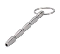 MACQIU Dilatador Uretral Hueco de Acero Inoxidable, Dilatadores Uretrales con Anillo de Seguridad, Tapones para el Pene, Catéter Uretral, Juguete Sexual Erótico para Hombres (DA-013-ZP)