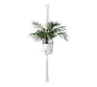 Macramé, 1 unidades, para colgar en interiores, maceteros colgantes, maceta colgante para plantas con cuerda de algodón para interiores y exteriores, techos, balcones, decoración de pared, 90cm