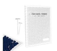 Macrame Board, 26.5x18.5x1.5cm Handmade Braiding Board - Easy To Carry Macrames Boards Set Beginner-Friendly Precision Enhancement Advantage Macrame Boards With T-Pins For Macrames And Knotting