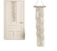 macramé Bohemio, Tapiz Largo Boho para Pared, Decoración tapicería Tejida Boho, decoración Pared Boho para Dormitorio, Sala Estar, Dormitorio, hogar