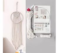 Macramé Kit Bricolaje Macrame Tapestry Set Star Moon Dream Catcher Bricolaje Kit Colgando Decoración Adorno de pared Bohemio Niños Chica Decoración de la habitación Kit de Macramé ( Color : 228GT001 )