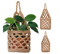 Macrame Plant Hanger, 3Pcs Handwoven Plant Holder, Boho Hanging Rack