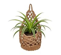 Macrame Plant Hanger - Bohemian Style Handmade Plant Holder | Cotton Rope Wall-Mounted Plants Organizer | Indoor And Outdoor Hanging Plants Basket | For Garden Yard Porch Dorm Farmhouse Home Decor