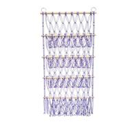 Macrame Toy Storage Hammock - Boho Plush Holder, Hanging Toy Organizer | Woven Rope Design, Expandable 4-Layer Rack, Space-Saving Wall Mount for Kids Rooms, Baby Nurseries, or Bedroom Toy Corners