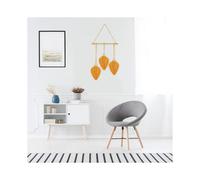 Macrame Wall Hanging Boho Decorative Chic Wall Decor Tapestry Leaf Feather Tapestry Handmade Home Decorations Bohemian Living Room Apartment Bedroom W