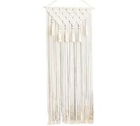 Macrame Wall Hanging, Boho Room Decor Decoración de la pared MacRame Cortina de puerta Macrame de algodón de algodón de 26x79 con borla, arte de pared de boho tejido, cuelga de pared de tapiz para pu