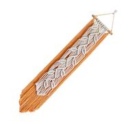 Macrame Wall Hanging - Cotton Rope | Handmade Wall Macrame For Home Decor Background | Room Hanging In Orange Green Or Wine Red For Living Room Bedroom Balcony