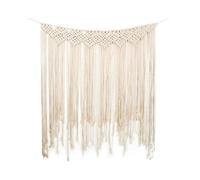 Macrame Wall Hanging Tapestry Handmade Woven Cotton Bohemian Wall Decor Living Room Bedroom Wedding Apartment 115x100cm