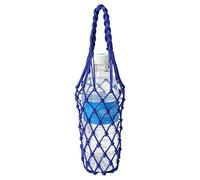 Macrame Water Bottle Carrier - Crochet Mesh Bottle Bag, Portable Woven Water Bottles Sling with Insulated Cup Holder Design, Stylish Crochet Tote for Hiking, Camping, Travel, Running, Beach & Outdoor