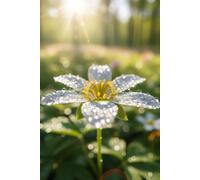 Macro Dewdrop Wildflower Journal: Spring Serenity: Wide Aperture Nature Photography Lined Notebook | Lush Green Forest & Vibrant Bloom Design for Mindfulness and Reflection