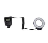 Macro LED Anillo Flash, 3000k-15000k 48LED Macro Anillo Luz Flash Anillo de Luz LED con Temperatura de Color Ajustable con Pantalla LCD, Anillos adaptadores y difusores para DSLR