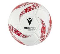Macron Balón de fútbol Degree XI Training Ball blanco rojo tamaño 5