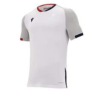 Macron Bfc M20 Maglia Gara Mm Sr Camiseta Away Bologna FC 2020/21, Hombre, Color Blanco, S