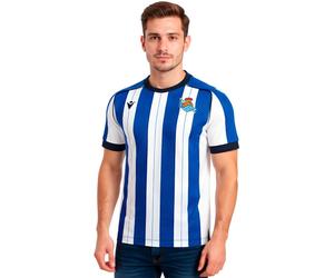 Macron - Camiseta oficial Real Sociedad Primera Equipación 2025-2026, Unisex, Blue-White, XL