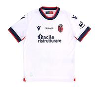 Macron Merchandising ufficiale Camiseta Away de niño Bologna FC 2021/22, Unisex niños, Rojo, JL