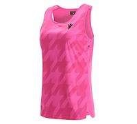 Macron Padel Start CB Lucia Singlet Woman Neon Pink Printed - Camiseta de Manga Corta para Mujer