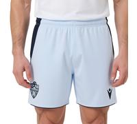 Macron - Pantalón corto UD Almeria Segunda Equipación 2025-2026, Unisex, Blue, XL
