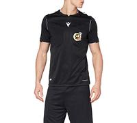 Macron Rfef 20 Match Day Man Shirt Referee SS Blk/Wht SR