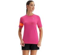 Macron Run Fcc Gwen Seamless Rneck Camiseta LS Mujer Blk/Ncor Jersey para Correr, Fucsia, M