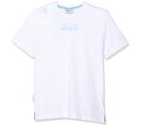Macron SSL Merch Bj Polycotton T-Shirt Bia Jr Camiseta Oficial de polialgodón Junior MM SS Lazio 2019/2020, Niños, Blanco, XXS