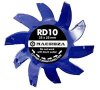 MACROZA Fresa RD10, 25mm x 25mm, para rozadora de pared MACROZA