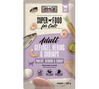 MAC's Cat Pouch Aves, Arenque & Camarones 100gx12