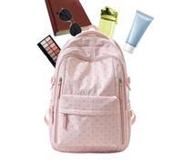 Macuto De Viaje Para Mujer Mochila Estudiantil De Nailon Con Lunares Para