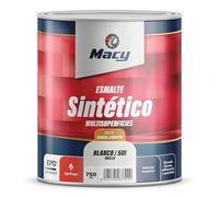 Macy Esmalte Sintético Interiores y Exteriores. Acabado Brillo. 750 Mililitros. Color Rojo Carruajes