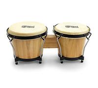 Mad About M-BON-NT Tambores bongo de madera de 6" y 7" - Bongos de roble para principiantes - Natural