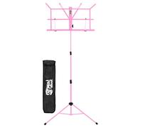 Mad About MA-MS05 - Soporte de música plegable para partituras portátil con bolsa de transporte, color rosa