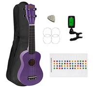Mad About Ukelele Soprano para Principiantes en Morado con Uke Bag & Tuner Gratis