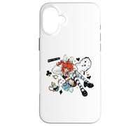 Mad Alice Punk Wonderland Bunny Orejas Melting Clock Caos Carcasa para iPhone 16 Plus