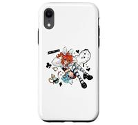 Mad Alice Punk Wonderland Bunny Orejas Melting Clock Caos Carcasa para iPhone XR