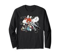 Mad Alice Punk Wonderland Bunny Orejas Melting Clock Caos Manga Larga