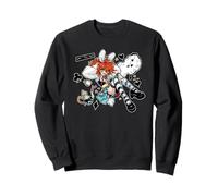 Mad Alice Punk Wonderland Bunny Orejas Melting Clock Caos Sudadera