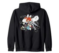 Mad Alice Punk Wonderland Bunny Orejas Melting Clock Caos Sudadera con Capucha