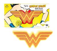 MAD Beauty - Bomba de Baño Wonderwoman Fizzers | Fragancia de Pera al Jengibre | Emblema Icónico | Acabado Dorado, Multicolor, 150 g (Paquete de 1)