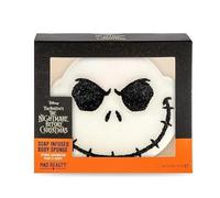 MAD Beauty Disney Nightmare Before Christmas - Esponja con forma de cara, color blanco, plástico, poliéster, jabón perfumado de coco